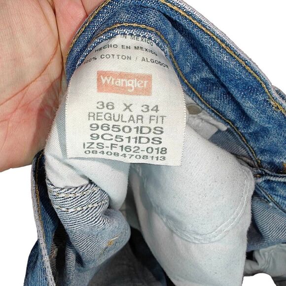 Wrangler Y2K Vintage Baggy Denim Jeans - Picture 6 of 6